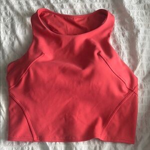 Lululemon Athletica Pink Fitted Crop Tank Top